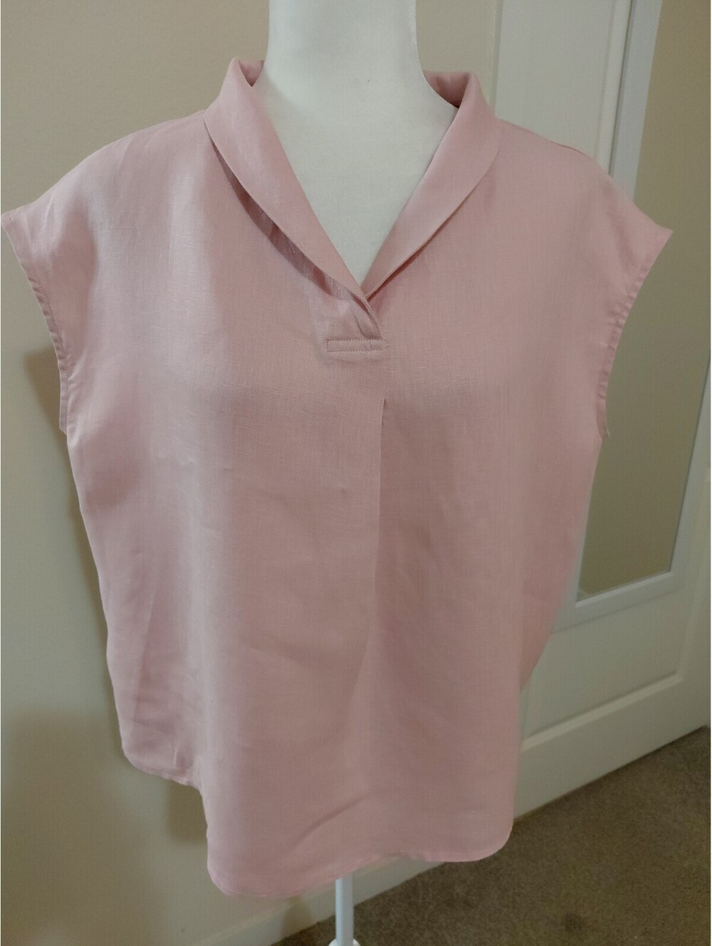 Lintico Linen Top Pink Size M Excellent Condition #332